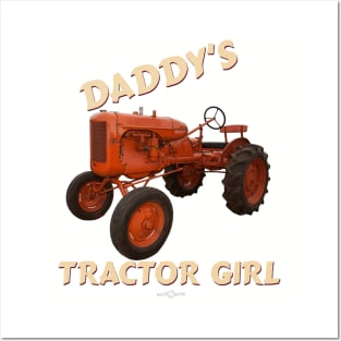 Daddy's tractor girl Posters and Art